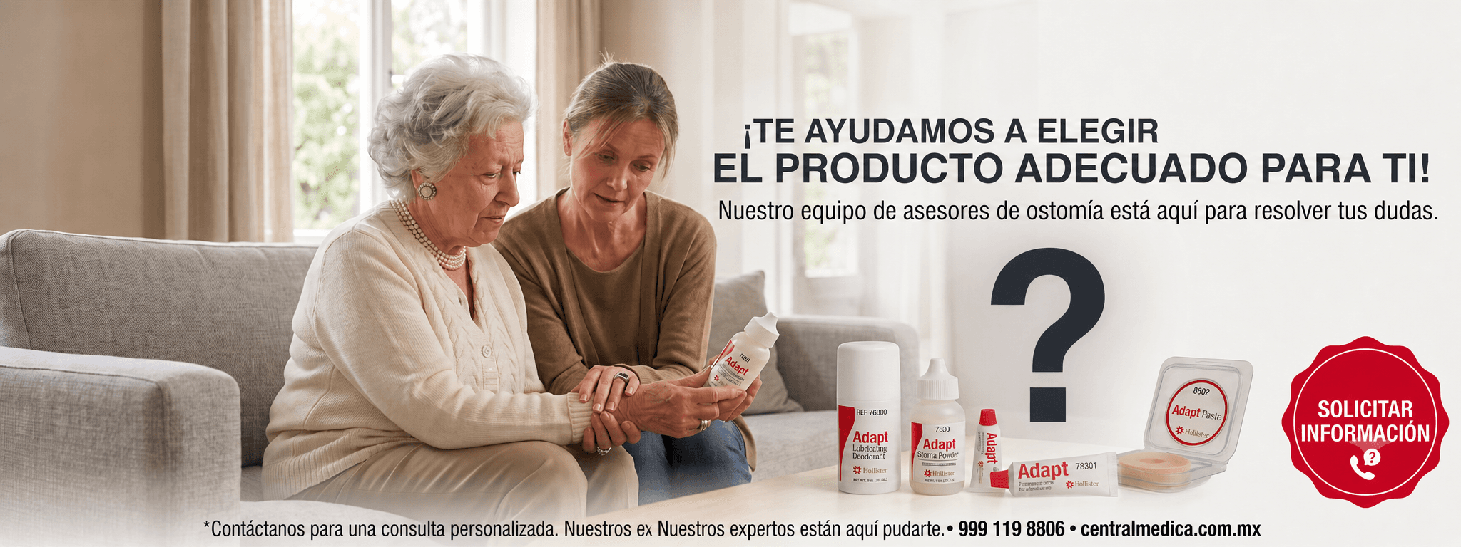 Asesoría personalizada para elegir productos de ostomía