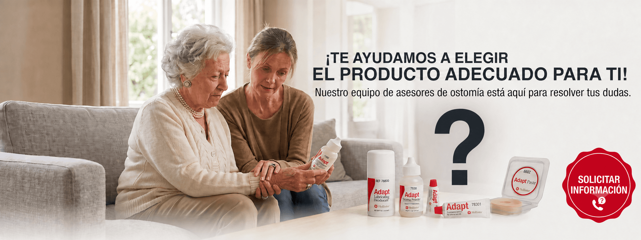 Asesoría personalizada para elegir productos de ostomía
